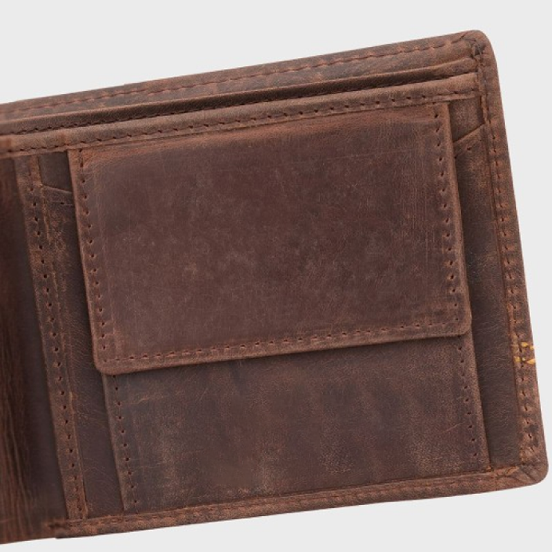 Men Textured Leather Two Fold Wallet